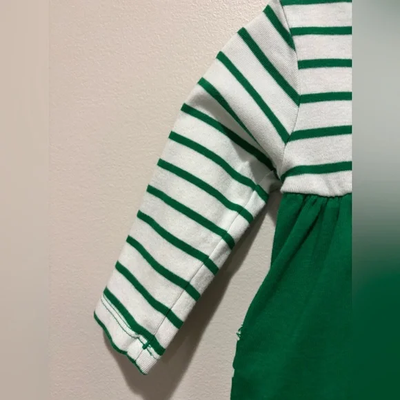 Hanna Andersson Christmas Winter Green White Peppermint Dress, 12-18 Months - Picture 13 of 14